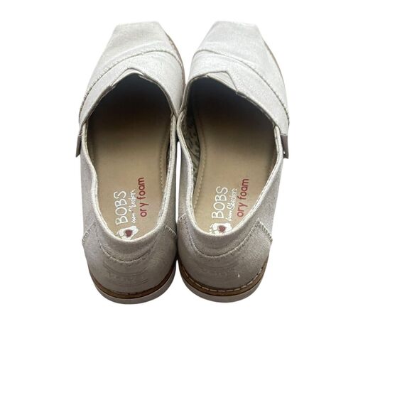 Bobs Memory Foam Women's Size 8.5 Natural Beige Comfort Walking Flat Shoes - Picture 4 of 7